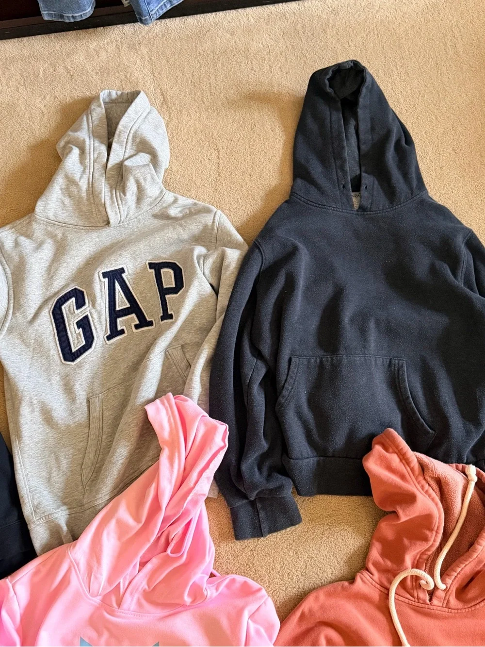 Bundle of girls hoodies sweatshirts size large